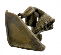 Wiener Bronze - Satyr entführt Jungfer - mit Bergmann-Stempel