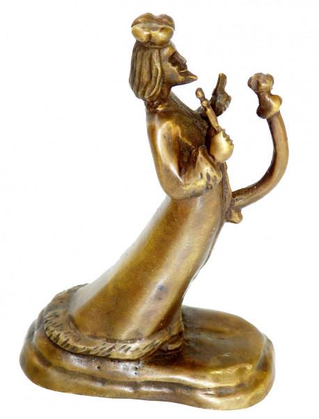 Erotik Wiener Bronze - König mit Riesenphallus - signiert Duprè