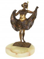 Wiener Bronze Figur - Orientalische Tänzerin - Bergmann-Stempel