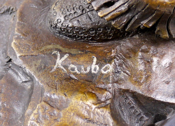 Bronzeskulptur - Indianer - Häuptling - Krieger von Carl Kauba