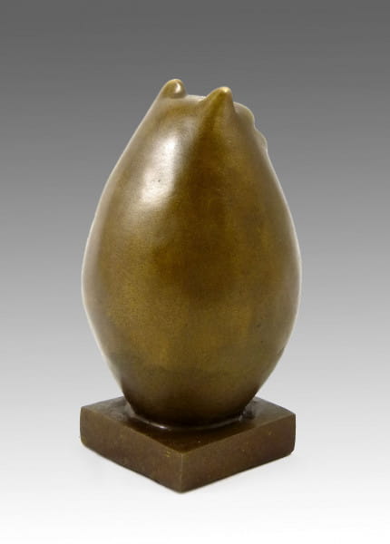 Moderne Kunst Skulptur - Dicke Bronze Katze - signiert Botero
