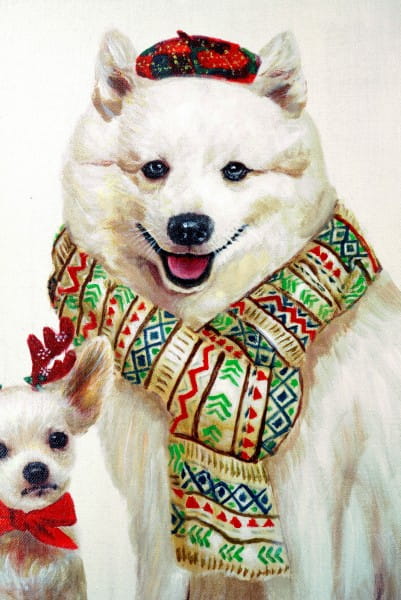 Christmas Dogs – Wandbild – Martin Klein - Weihnachtsdeko