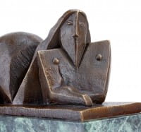 Kubistische Akt Skulptur - signiert Lipchitz - Kubistische Bronze