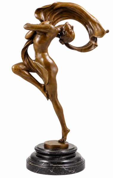 Bronzefigur - Skulptur die Tänzerin - F. Pompon