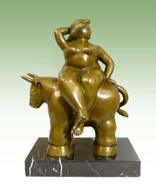 Prächtige Bronze Skulptur - Rapto de Europe - nach Fernando Botero