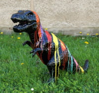 Fiberglasskulptur - Painted Tyrannosaurus - Martin Klein