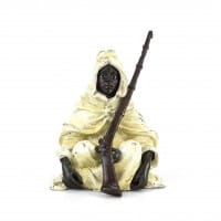 Araberkrieger mit Gewehr - Wiener Bronze - Beduine - gestempelt