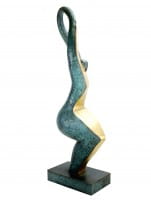 Limitierte Bronzeskulptur - Sunlover - Martin Klein - Abstrakte Figur