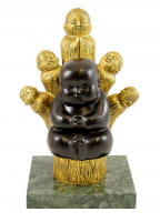 Buddha Bronze in Meditation - Dhyani Buddhas - von M. Klein