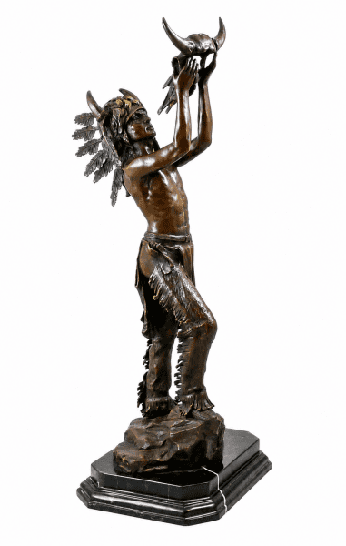 Indianer Figur - Häuptling - Krieger von Carl Kauba