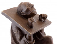Der Mann im Stock - 1918 - Ernst Barlach - Bronzefigur signiert