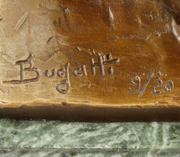 Gähnendes Nilpferd 1905 - Bronzeskulptur von Rembrandt Bugatti