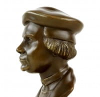 Martin Luther Büste - Bronzefigur - signiert Gladenbeck
