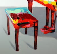 Colours of Music – Ölbild mit Piano – Martin Klein - Wandbild