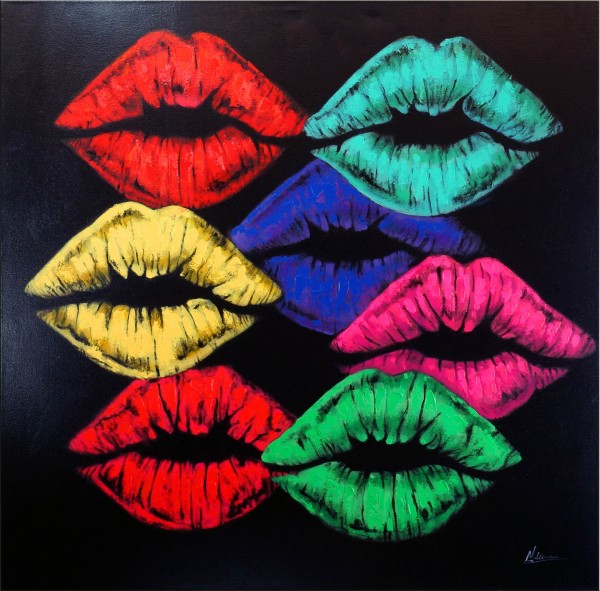 Colourful Lips – Fashion Painting – Martin Klein – Acrylgemälde